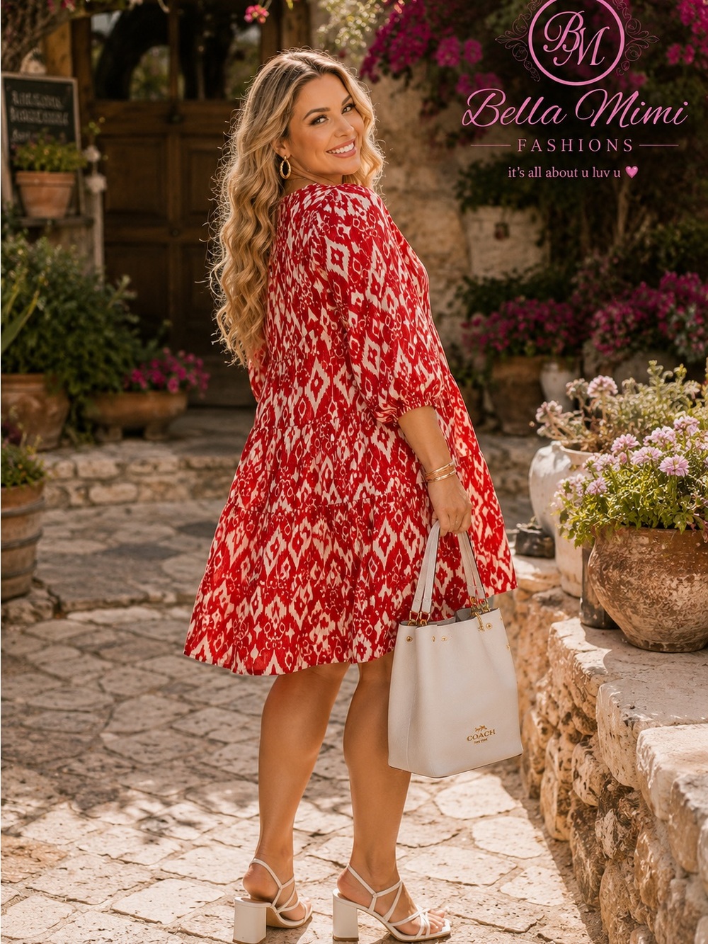 New Muche et Muchette tribal baby doll mini dress size one size 🌹🌺🌹 BRB SL